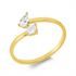 Solitaire mit Besatz Ring