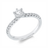 Solitaire mit Besatz Ring