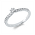 Solitaire mit Besatz Ring