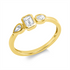 Solitaire mit Besatz Ring