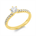 Solitaire mit Besatz Ring