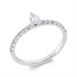 Solitaire mit Besatz Ring