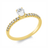 Solitaire mit Besatz Ring