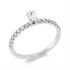 Solitaire mit Besatz Ring