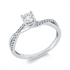 Solitaire mit Besatz Ring