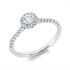 Solitaire mit Besatz Ring