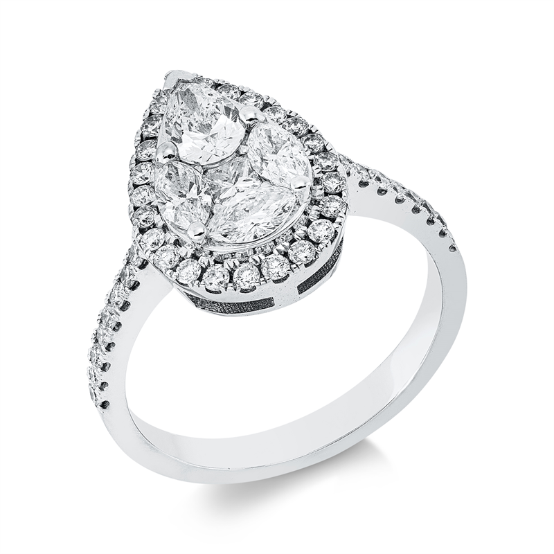 Baguette Illusion Ring