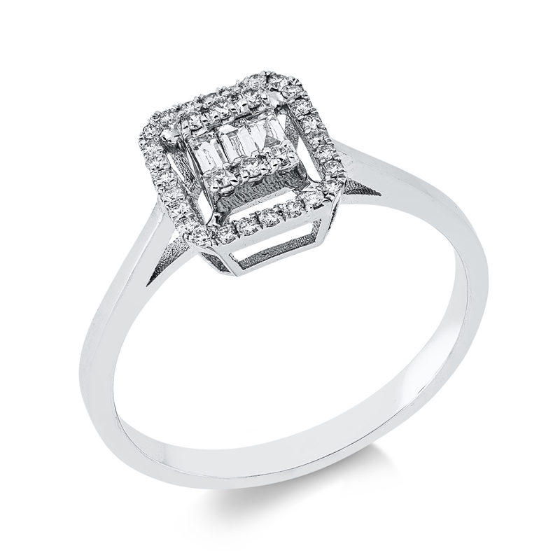 Baguette Illusion Ring