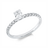 Solitaire mit Besatz Ring