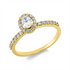 Solitaire mit Besatz Ring