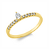 Solitaire mit Besatz Ring