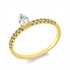 Solitaire mit Besatz Ring