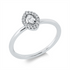 Solitaire mit Besatz Ring