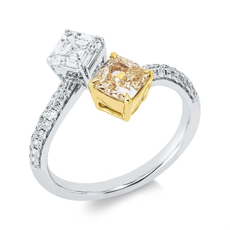Farbiger Diamant Ring
