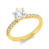 Solitaire mit Besatz Ring