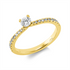 Solitaire mit Besatz Ring