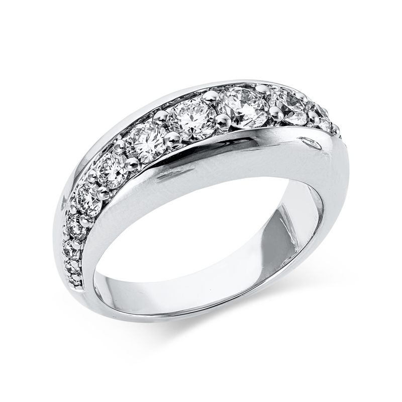 Mehrfachsteinbesatz Ring