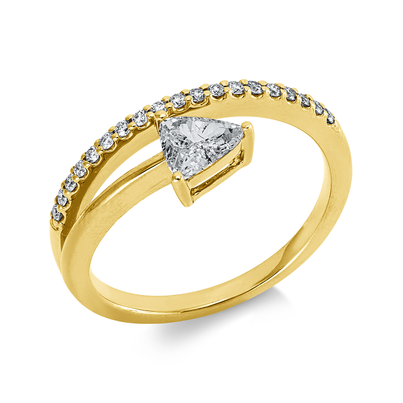 Solitaire mit Besatz Ring