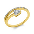 Solitaire mit Besatz Ring