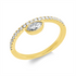 Solitaire mit Besatz Ring