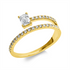 Solitaire mit Besatz Ring