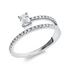 Solitaire mit Besatz Ring
