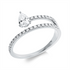 Solitaire mit Besatz Ring
