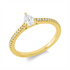Solitaire mit Besatz Ring