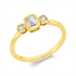 Solitaire mit Besatz Ring