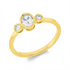 Solitaire mit Besatz Ring