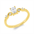 Solitaire mit Besatz Ring
