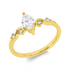 Solitaire mit Besatz Ring