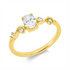Solitaire mit Besatz Ring