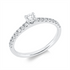 Solitaire mit Besatz Ring