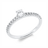 Solitaire mit Besatz Ring