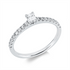 Solitaire mit Besatz Ring