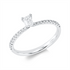 Solitaire mit Besatz Ring