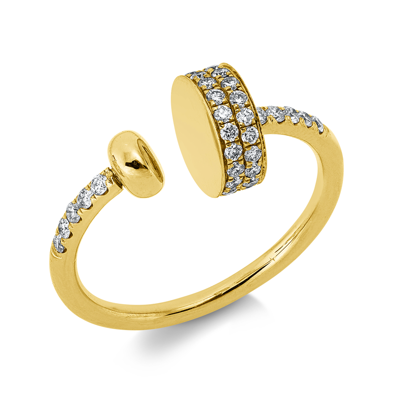 Mehrfachsteinbesatz Ring