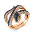Mehrfachsteinbesatz Ring