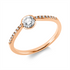 Solitaire mit Besatz Ring