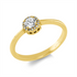 Solitaire mit Besatz Ring