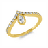 Solitaire mit Besatz Ring