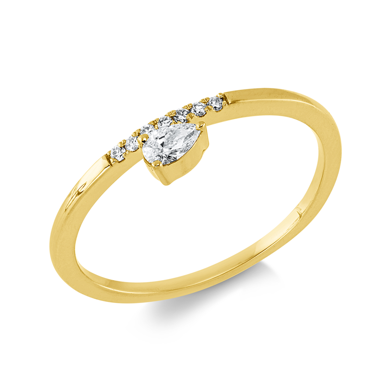 Solitaire mit Besatz Ring