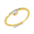 Solitaire mit Besatz Ring