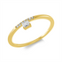 Solitaire mit Besatz Ring