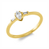 Solitaire mit Besatz Ring