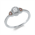 Solitaire mit Besatz Ring