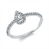 Solitaire mit Besatz Ring