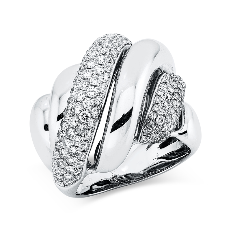 Mehrfachsteinbesatz Ring