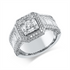 Baguette Illusion Ring